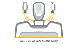 Raptor Vinklat Fäste Svart